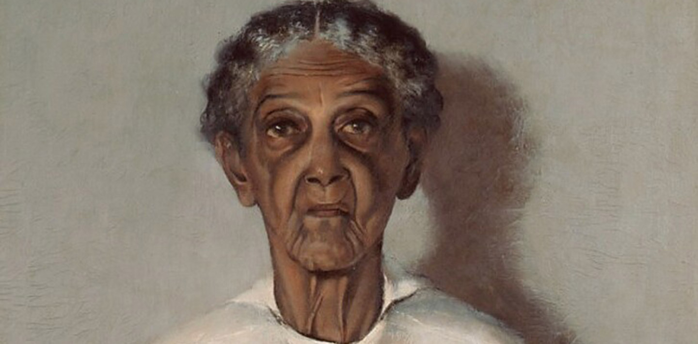 Archibald John Motley Jr. (artist), Portrait of My Grandmother, oil on canvas overall: 97.16 × 60.33 cm (38 1/4 × 23 3/4 in.) framed: 110.81 × 74.93 × 5.08 cm (43 5/8 × 29 1/2 × 2 in.)