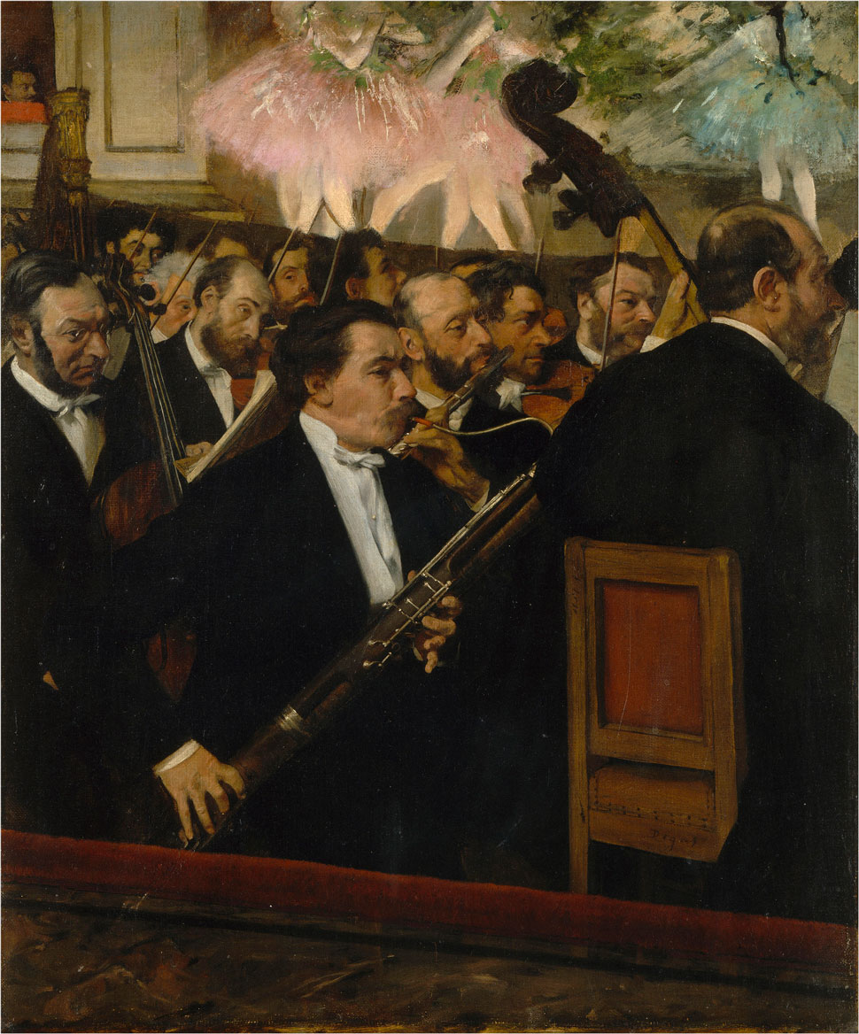 Edgar Degas, The Orchestra of the Opéra, 1870, oil on canvas