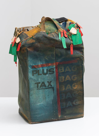 John Outterbridge, Plus Tax: Shopping Bag Society, Rag Man Series, 1971, mixed media, National Gallery of Art, Washington, Purchased with funds from The Ahmanson Foundation and Howard and Roberta Ahmanson