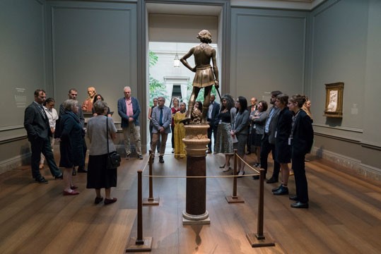 CASVA members tour the exhibition Verrocchio: Sculptor and Painter of Renaissance Florence in October 2019