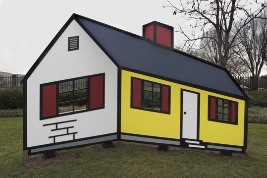 Roy Lichtenstein, House I, model 1996 fabricated 1998, fabricated and painted aluminum National Gallery of Art, Washington Gift of The Morris and Gwendolyn Cafritz Foundation