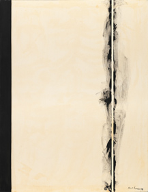 Barnett Newman, First Station, 1958 Magna on canvas Collection of Robert and Jane Meyerhoff