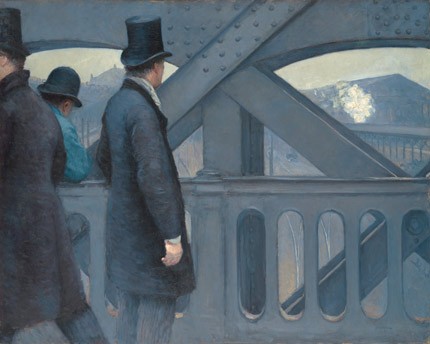 Gustave Caillebotte On the Pont de l’Europe, 1876-1877 oil on canvas overall: 105.7 130.8 cm (41 5/8 51 1/2 in.) Kimbell Art Museum, Fort Worth, Texas
