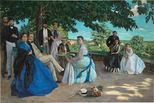 Frédéric Bazille, "Portraits of the *** Family, called The Family Gathering", 1867, oil on canvas. Musée d'Orsay, Paris, purchased with the assistance of Marc Bazille, 1924