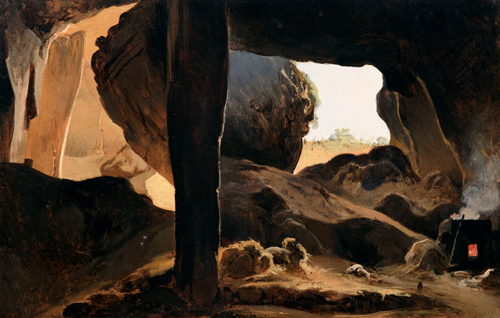 Image of the painting Interior of a Cave