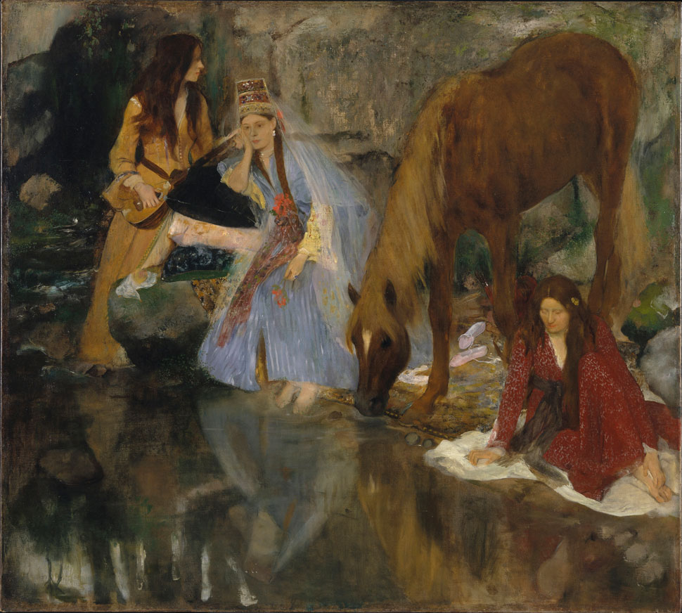 Edgar Degas, Portrait of Eugénie Fiocre a propos of the Ballet “La Source,” 1867–1868, oil on canvas