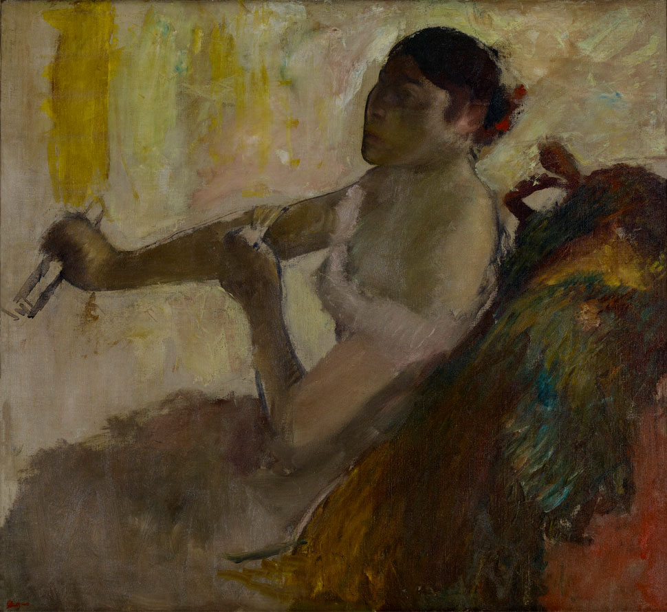 Edgar Degas, Portrait of Rose Caron, c. 1892, oil on canvas