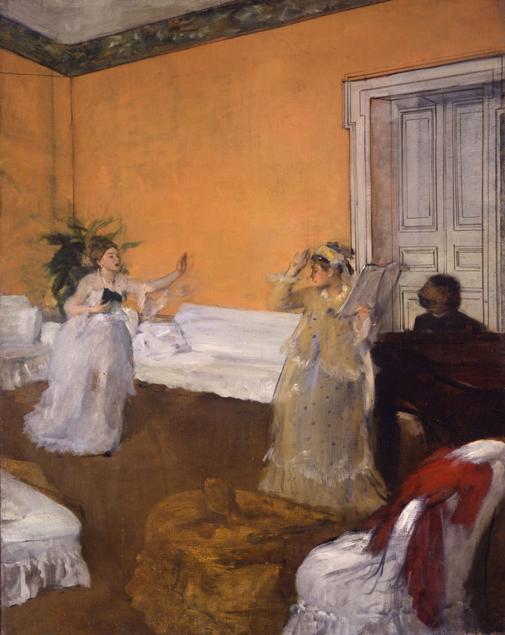 Edgar Degas, The Song Rehearsal, c. 1872, oil on canvas