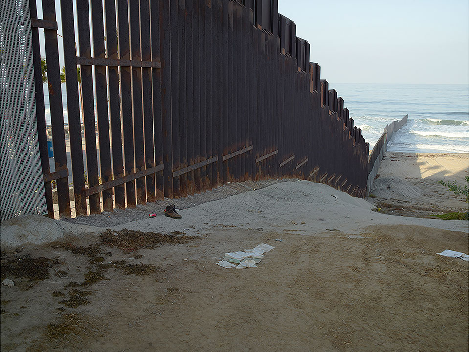 Richard Misrach, "Wall, Playas de Tijuana (Boot and El Dr. Jivago), California"