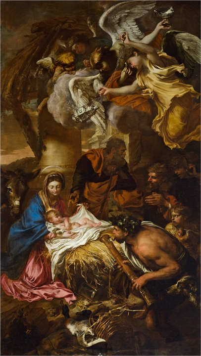 Giovanni Benedetto Castiglione "The Adoration of the Shepherds"