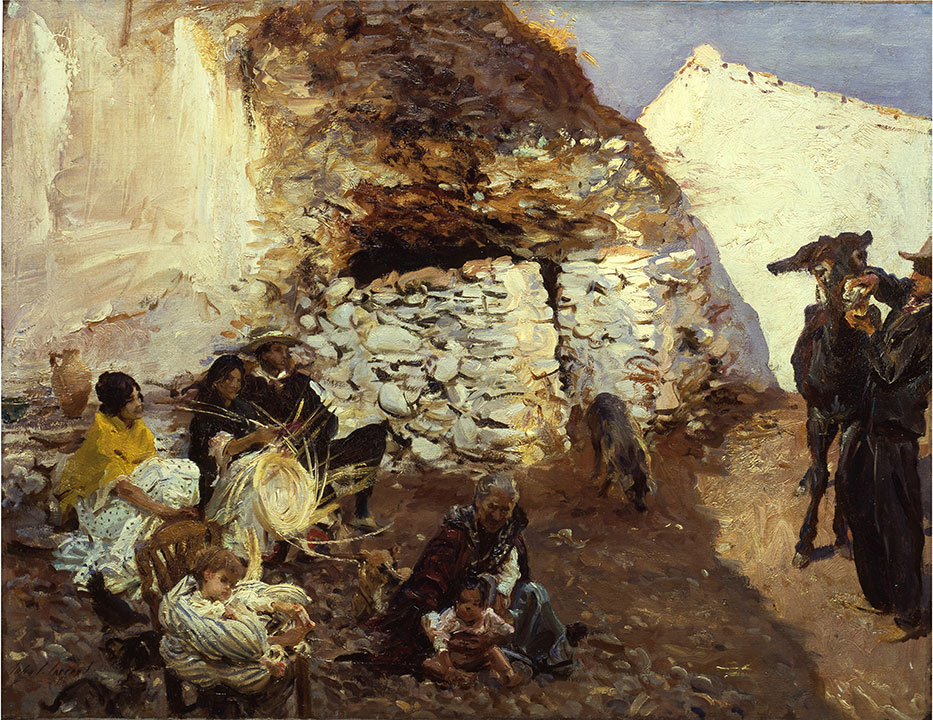 John Singer Sargent, "Spanish Roma Dwelling", 1912