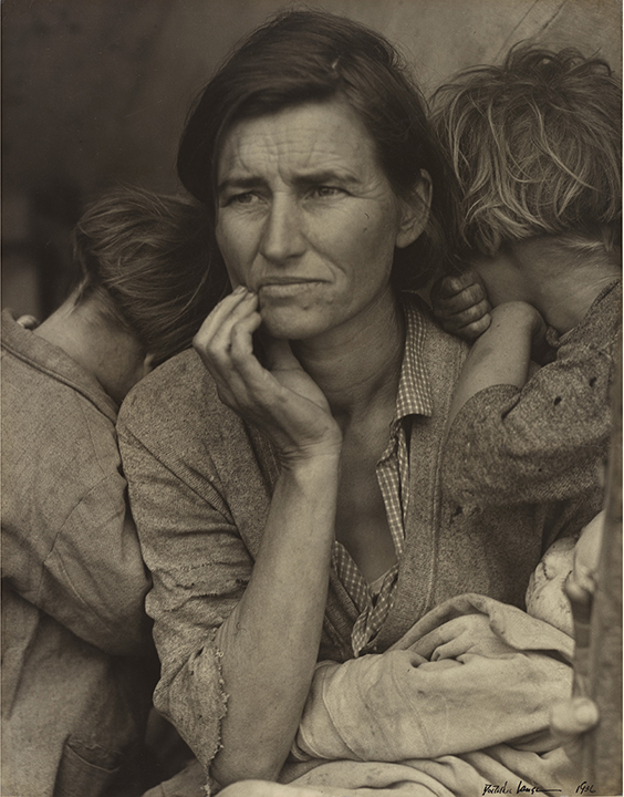Dorothea Lange, "Human Erosion in California (Migrant Mother)"