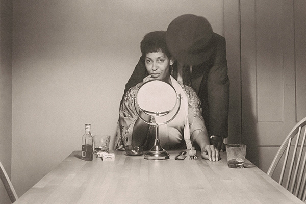 Female artist Carrie Mae Weems, Kitchen Table Series, photograph, portfolio of 20 platinum/palladium prints, 14 screenprints