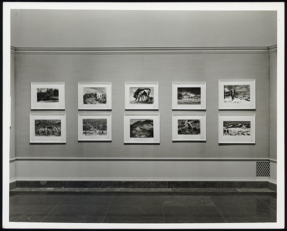 Two Hundred American Watercolors was the National Gallery’s first loan exhibition and was on view from May 15–June 4, 1941.