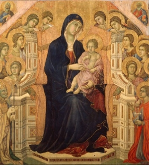 La Maestà (detail of the Virgin and Christ child)
