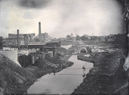 Chouteau’s Mill Creek, East from Thirteenth and Gratiot, Showing Construction of Mill Creek Sewer
