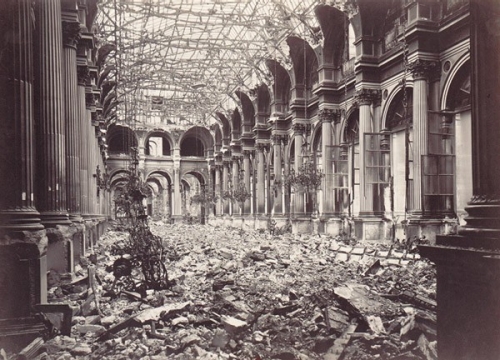 Ruins of City Hall, from the album Hôtel de Ville de Paris, 1871