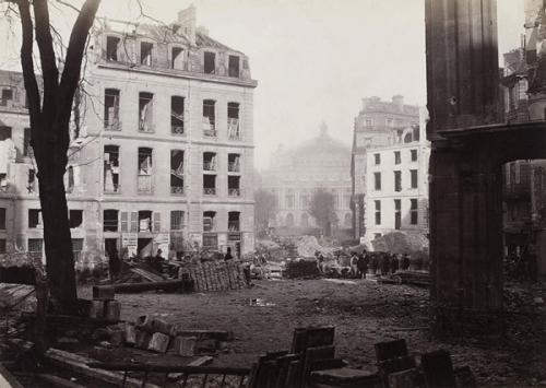 Construction of the avenue de l’Opéra, December 1876