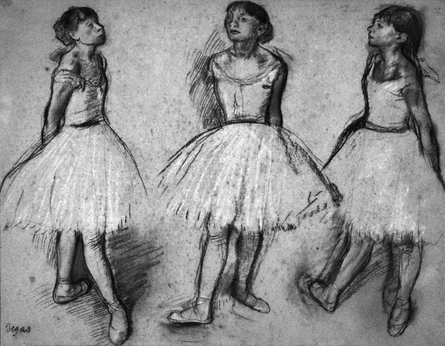 Three Studies of a Dancer in Fourth Position