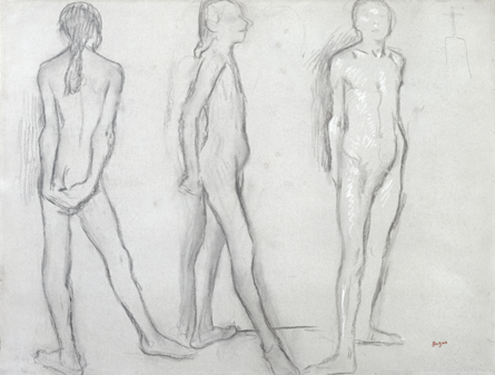 Three Studies of a Nude Dancer