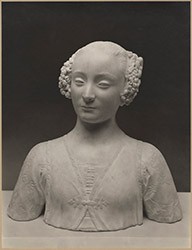 Photograph: Clarence Kennedy, Bust of a Young Woman by Andrea del Verrocchio, The Frick Collection, 1930