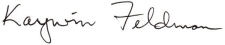 Kaywin Feldman's Signature