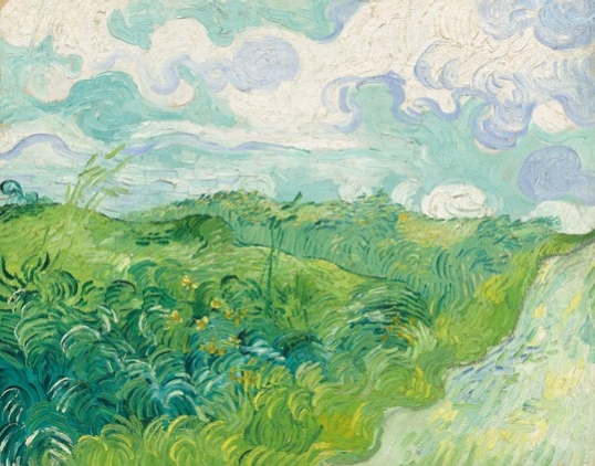 Vincent Van Gogh Field with Green Wheat, 1890 Oil on canvas 28 3Ž4 x 36 5/8 inches (73 x 93 cm)