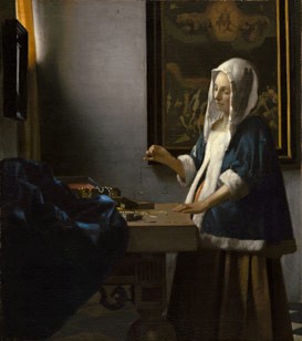 David Gariff discusses Johannes Vermeer's Woman Holding a Balance (c. 1664) in a lecture titled A Quiet Cult: The Continuing Allure of the Art of Vermeer on Saturday, August 16 and Sunday, August 17 at the National Gallery of Art. National Gallery of Art, Washington, Widener Collection