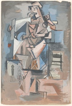 Arshile Gorky Untitled (Cubist Figure), c. 1930 gouache and collage on board 76 x 50.9 cm (30 x 20 in.) National Gallery of Art, Washington Ruth and Jacob Kainen Memorial Fund