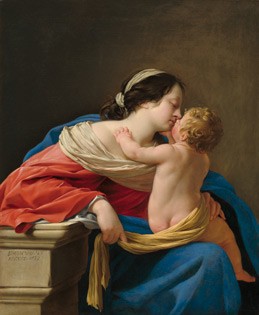 Simon Vouet Madonna and Child, 1633 Oil on canvas 109 x 89 cm (43 x 35 inches) National Gallery of Art, Washington Chester Dale Fund