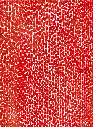 Alma Thomas, American, 1891–1978, Red Rose Cantata, 1973, acrylic on canvas. National Gallery of Art, Washington. Gift of Vincent Melzac