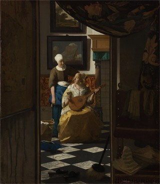 Johannes Vermeer The Love Letter, c. 1669-70 oil on canvas, Rijksmuseum, purchased with the support of Vereniging Rembrandt