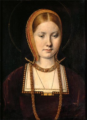 Michel Sittow, 'Mary Rose Tudor' (1496–1533), Sister of Henry VIII of England, c. 1514 oil on panel. Kunsthistorisches Museum Wien, Gemäldegalerie KHM—Museumsverband