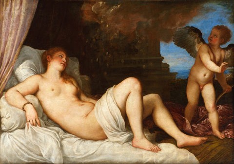 Titian, Danaë (1544–1545), oil on canvas, Capodimonte Museum, Naples. Courtesy of the Photography Department of the Superintendency of Cultural Heritage for the City and the Museums of Naples and the Royal Palace of Caserta/Luciano Basagni, Fabio Speranza