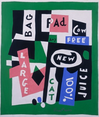 Stuart Davis, Package Deal, 1956. gouache and pencil on paper Lawrence B. Benenson Collection Art © Estate of Stuart Davis/Licensed by VAGA, New York, NY