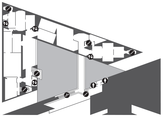 Map of East Building Upper Level