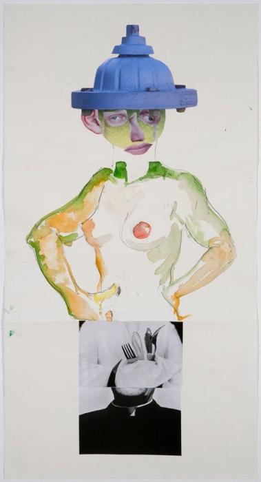 An exquisite corpse made by Diane Tuft, Eric Fischl, and Ralph Gibson.