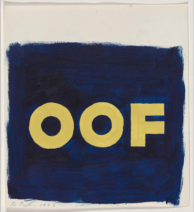 Ed Ruscha, Study for “OOF"