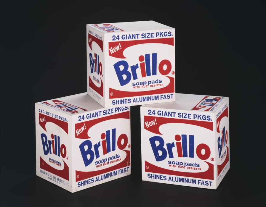 Andy Warhol's wood Brillo boxes