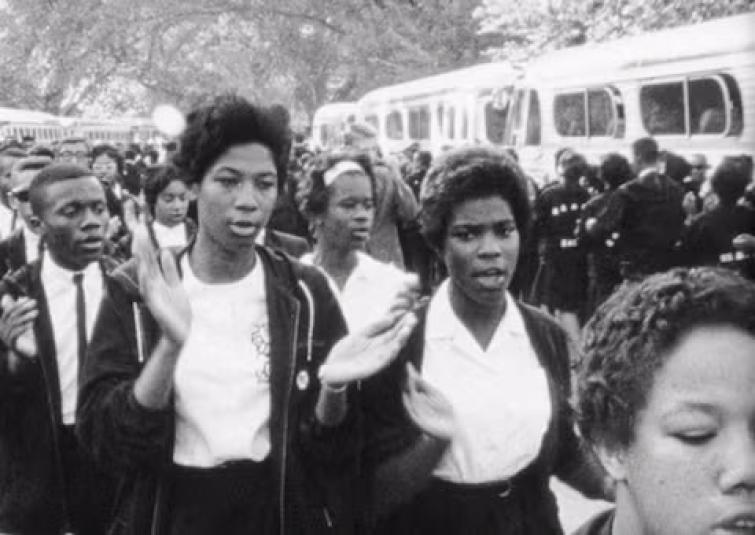 Still from Haskell Wexler’s The Bus, courtesy of UCLA Film and Television Archive
