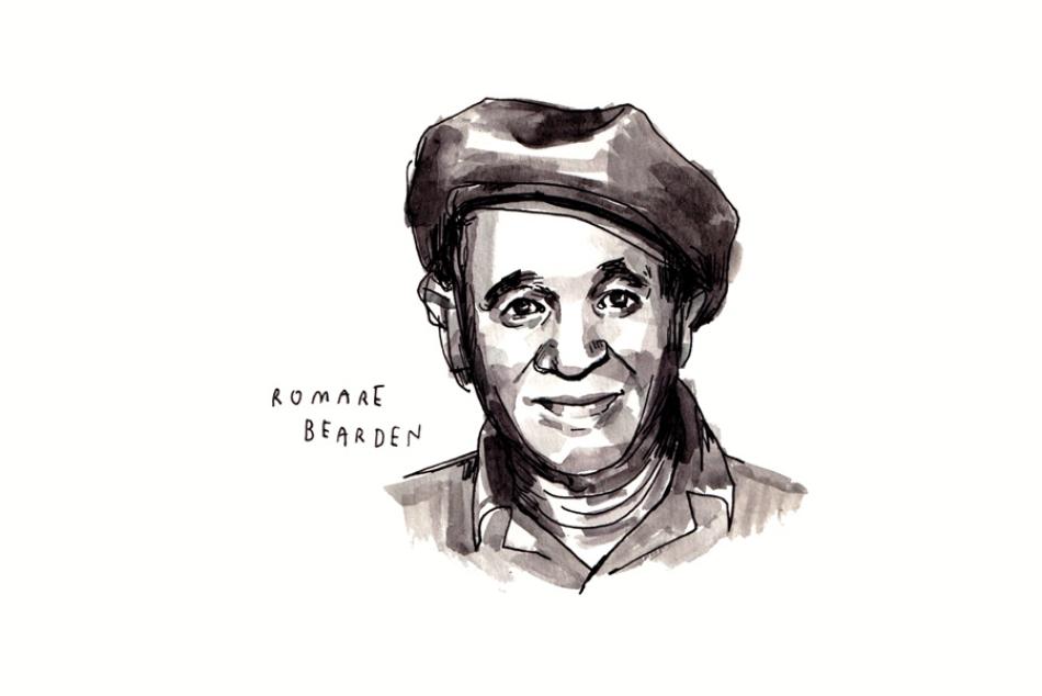 Wendy MacNaughton's pen and ink illustration of artist Romare Bearden