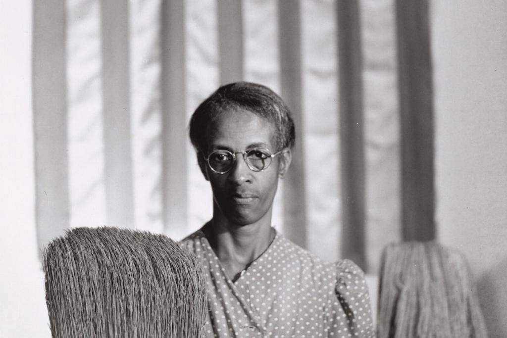Washington, D.C. Government Charwoman (American Gothic) by Gordon Parks